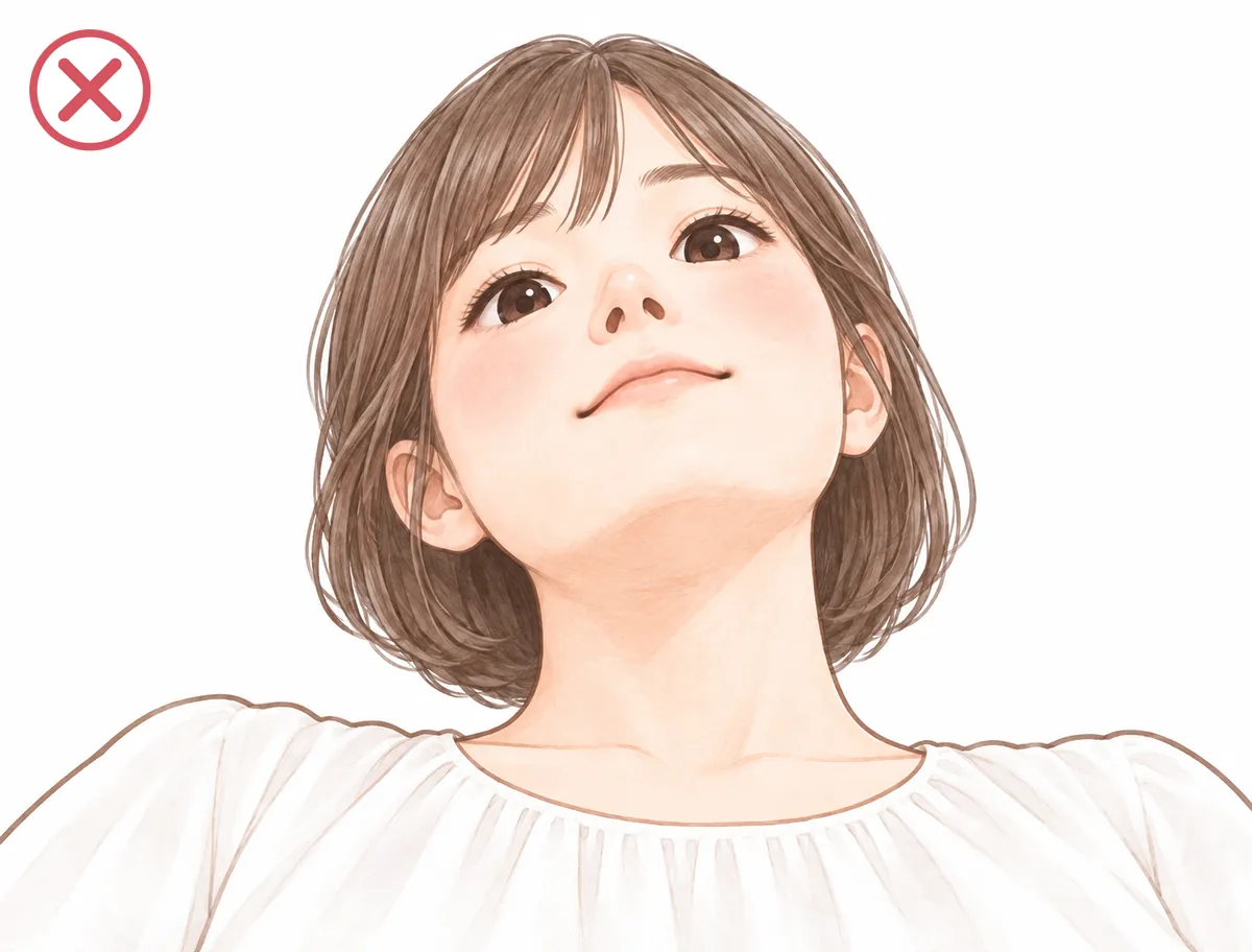 下から