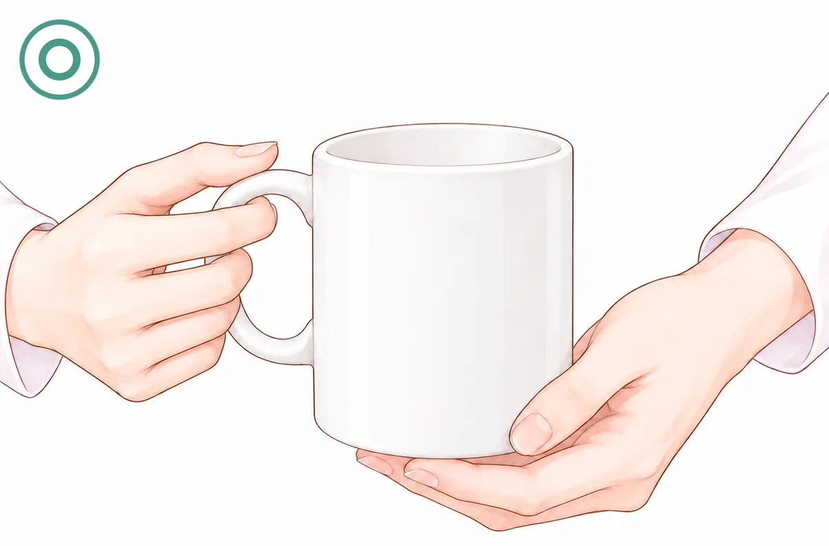 女性らしい持ち方