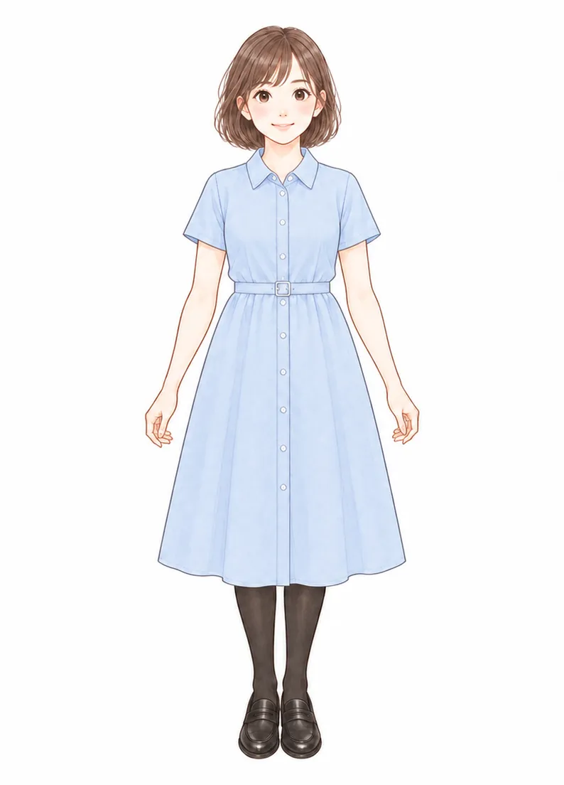 シャツワンピース
