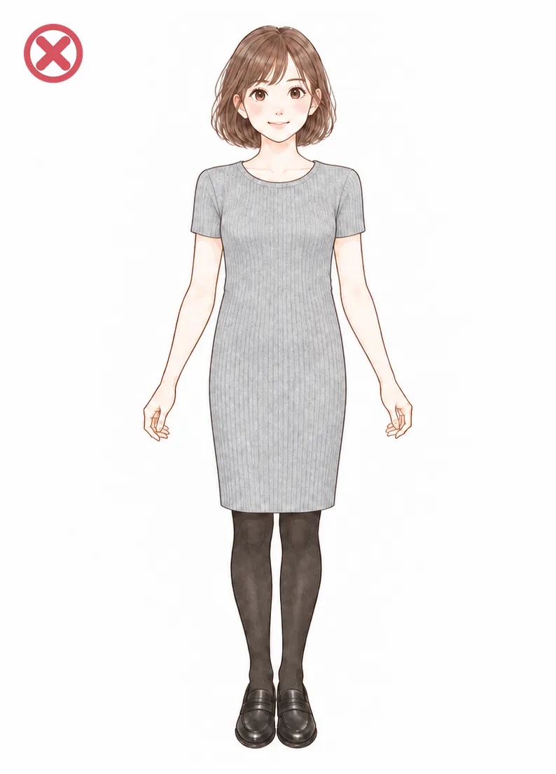タイトなニット