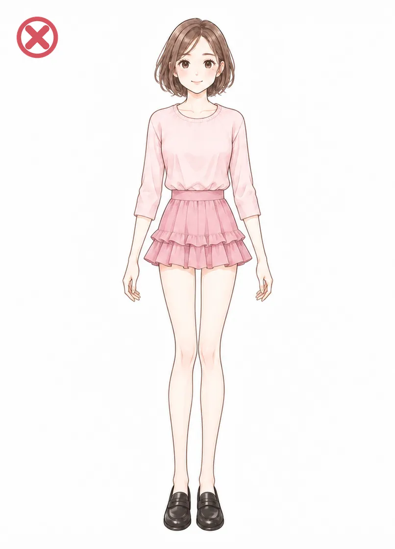 丈が合っていない