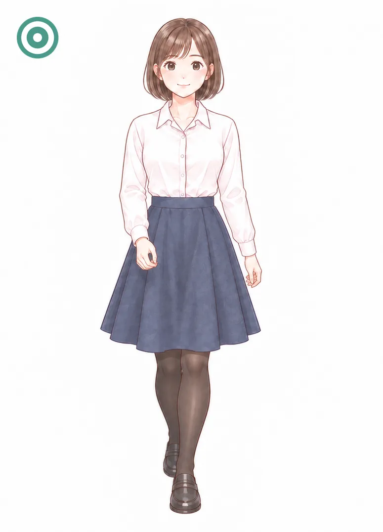 1本の線の上を歩く
