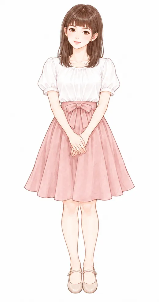 トップス+スカート